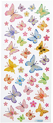 Craft Planet Fun Stickers Aufkleber "Schmetterlinge und Blumen" von Craft Planet