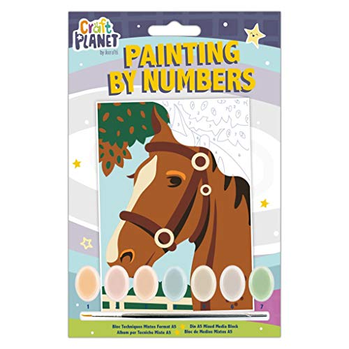 Docrafts CPT 658703 Craft Planet Malen nach Zahlen Mini-Pferd, Leinen Acryl, Mehrfarbig, A5 Docrafts CPT 658703 Craft Planet Malen nach Zahlen Mini-Pferd, Leinen Acryl, Mehrfarbig, A5 von Craft Planet
