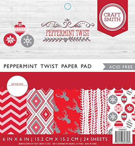 Craft Smith Peppermint Twist Paper Pad von Craft Smith