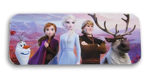 Craft Supply Metalldose mit Charakteren, 20,3 x 7,6 x 3,8 cm (Olaf, Anna, Elsa, Kristoff und Sven) von Craft Supply