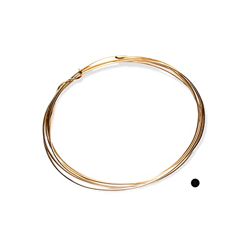 26 Gauge, 14/20 Gelbgold gefüllt, rund, weich, 30 cm Craft Wire von Craft Wire