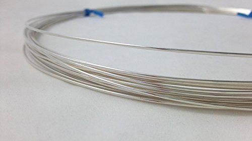 Craft Wire Draht, 935 Argentium-Silberdraht, rund, halbhart, 1,5 m von Craft Wire
