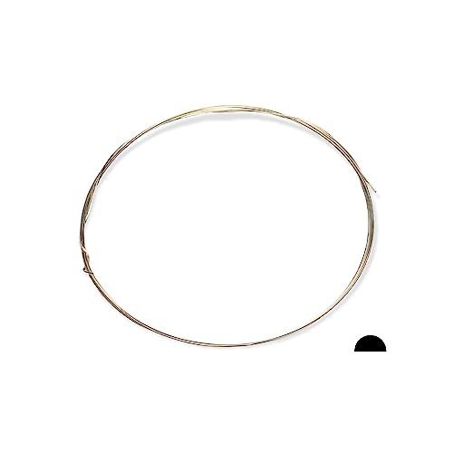 CRAFT WIRE 925er Sterlingsilber (halbrund), weich, hergestellt in den USA, 4,5 m von Craft Wire