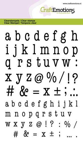 CraftEmotions Clear Stamps A6 - Lowercase Alphabet Typewriter (02-20) von CraftEmotions