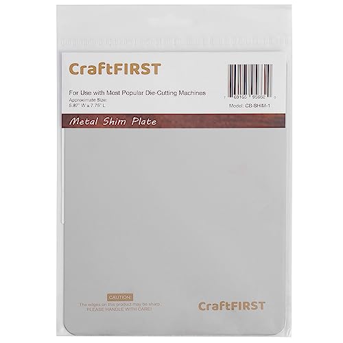 CraftFIRST Metall-Scheibenplatte, kompatibel mit Cuttlebug Stanzmaschine, 14,9 x 19,7 cm CraftFIRST Metall-Scheibenplatte, kompatibel mit Cuttlebug Stanzmaschine, 14,9 x 19,7 cm von CraftFIRST