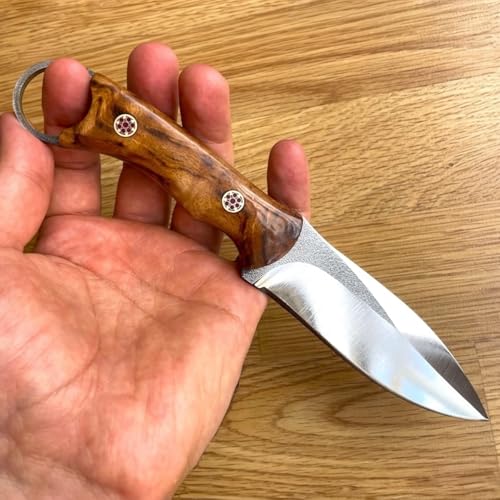 CraftTal jagdmesser Aus N690 Stahl Outdoor Messer Survival, Jagdmesser Feststehende Klinge mit Lederscheide, Scharfe Bushcraft Camping Messer mit Holzgriff, Full Tang Überlebensmesser CraftTal jagdmesser Aus N690 Stahl Outdoor Messer Survival, Jagdmesser Feststehende Klinge mit Lederscheide, Scharfe Bushcraft Camping Messer mit Holzgriff, Full Tang Überlebensmesser von CraftTal