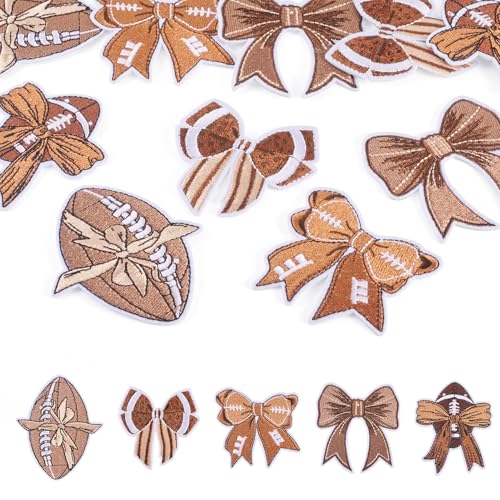 Craftdady 10 Stück Sport Bowknot Aufbügler Patches Rugby Schleife Nähen auf bestickte Applikation Reparatur Patch Niedliche dekorative Flicken für Kleidung Hut Hemd Tasche Jeans DIY Dekorationen Craftdady 10 Stück Sport Bowknot Aufbügler Patches Rugby Schleife Nähen auf bestickte Applikation Reparatur Patch Niedliche dekorative Flicken für Kleidung Hut Hemd Tasche Jeans DIY Dekorationen von Craftdady