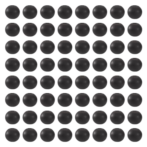 Craftdady 12 mm große schwarze runde Holzperlen, 200 Stück, natürliche Holzkugeln, lose Perlen für Schmuckherstellung, Loch: 4 mm Craftdady 12 mm große schwarze runde Holzperlen, 200 Stück, natürliche Holzkugeln, lose Perlen für Schmuckherstellung, Loch: 4 mm von Craftdady