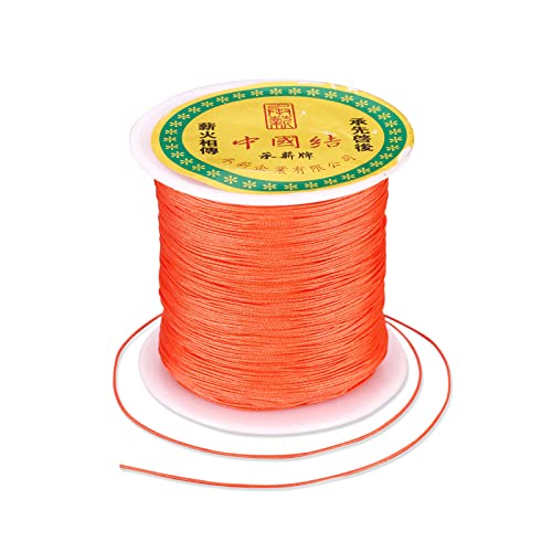 Craftdady 137 m, 0,5 mm Nylonschnur, geflochtenes Perlenfaden, chinesisches Knoten, Makramee-Seil, Schnur für DIY-Armbänder, Halsketten, Schmuckherstellung, Tomaten Craftdady 137 m, 0,5 mm Nylonschnur, geflochtenes Perlenfaden, chinesisches Knoten, Makramee-Seil, Schnur für DIY-Armbänder, Halsketten, Schmuckherstellung, Tomaten von Craftdady