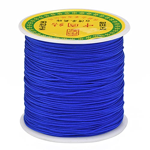 Craftdady 137 m lange Nylonschnur, geflochtenes Perlenfaden, chinesisches Knoten, Makramee-Seil, Schnur für DIY-Armbänder, Halsketten, Schmuckherstellung, Blau, 0,5 mm Craftdady 137 m lange Nylonschnur, geflochtenes Perlenfaden, chinesisches Knoten, Makramee-Seil, Schnur für DIY-Armbänder, Halsketten, Schmuckherstellung, Blau, 0,5 mm von Craftdady