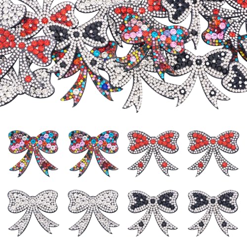Craftdady 16 x Strass-Aufnäher mit Schleife, zum Aufbügeln, Applikationen, Schleife, DIY, Kleidung, Reparaturflicken für Jeans, Jacken, Mützen, Kleider, Taschen, Hüte, Dekoration, 50 x 54 mm Craftdady 16 x Strass-Aufnäher mit Schleife, zum Aufbügeln, Applikationen, Schleife, DIY, Kleidung, Reparaturflicken für Jeans, Jacken, Mützen, Kleider, Taschen, Hüte, Dekoration, 50 x 54 mm von Craftdady