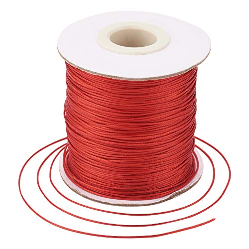 Craftdady 180 Meter runde gewachste Polyesterschnur, 0,5 mm, Spule für Schmuckherstellung und Makramee-Zubehör, Schamottstein Craftdady 180 Meter runde gewachste Polyesterschnur, 0,5 mm, Spule für Schmuckherstellung und Makramee-Zubehör, Schamottstein von Craftdady