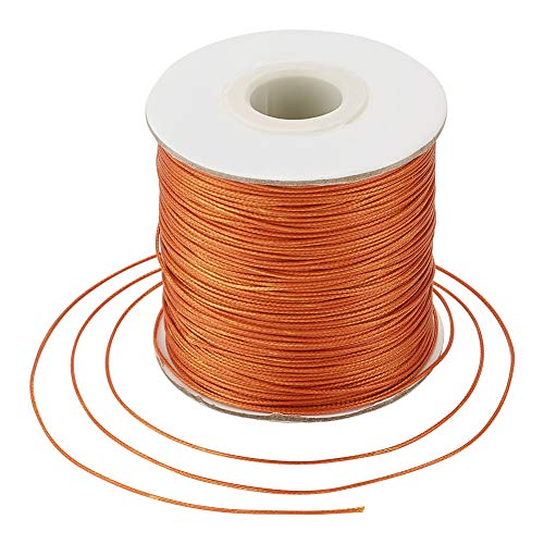 Craftdady Gewachste Schnur aus Kunstleder, geflochten, gewachst, für Schmuckherstellung, Makramee-Perlen, 180 m, 0,5 mm, Schokolade Craftdady Gewachste Schnur aus Kunstleder, geflochten, gewachst, für Schmuckherstellung, Makramee-Perlen, 180 m, 0,5 mm, Schokolade von Craftdady