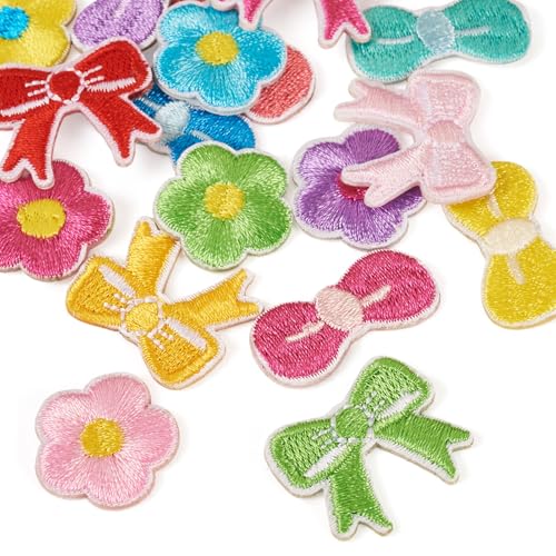 Craftdady 18pcs Bowknot Flower Embroidered Patches Bow Clothing Patches Applique for Backpacks Garment Embellishments Sewing Repair Patch for Clothing Bags Jackets Jeans 13-19.5mm Craftdady 18pcs Bowknot Flower Embroidered Patches Bow Clothing Patches Applique for Backpacks Garment Embellishments Sewing Repair Patch for Clothing Bags Jackets Jeans 13-19.5mm von Craftdady