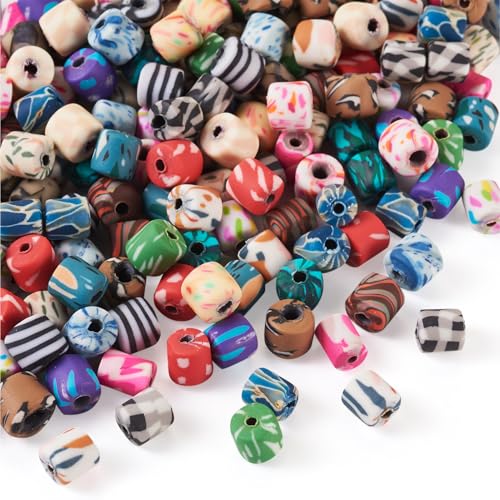 Craftdady 190-teiliges Spalten-Set, handgefertigt, Polymer-Ton, 5,5–7 mm, bunte Tonperlen, 19 Farben, bedruckte Zylinder-Perlen, Mini-Perlen für Armbänder, Schmuckherstellung, DIY Handwerk Craftdady 190-teiliges Spalten-Set, handgefertigt, Polymer-Ton, 5,5–7 mm, bunte Tonperlen, 19 Farben, bedruckte Zylinder-Perlen, Mini-Perlen für Armbänder, Schmuckherstellung, DIY Handwerk von Craftdady