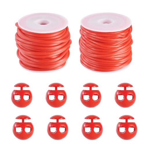 Craftdady 2 Rollen 3 mm 2 mm Hohlrohr-Gummischnur zum Stricken von Hohlrohren, Gummikordeln, Armbändern, Schmuckschnüren mit Kunststoff-Kordelschlössern, DIY, Handwerk, Fuchsia Craftdady 2 Rollen 3 mm 2 mm Hohlrohr-Gummischnur zum Stricken von Hohlrohren, Gummikordeln, Armbändern, Schmuckschnüren mit Kunststoff-Kordelschlössern, DIY, Handwerk, Fuchsia von Craftdady