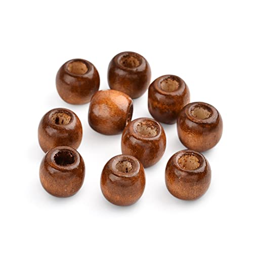 Craftdady Holzperlen mit großem Loch, europäische Dreadlock-Perlen zum Haareflechten, Schmuckherstellung,Makramee und Bastelprojekte, 200 Stück, Kaffeebraun, 12 mm, Lochdurchmesser 5 mm Craftdady Holzperlen mit großem Loch, europäische Dreadlock-Perlen zum Haareflechten, Schmuckherstellung,Makramee und Bastelprojekte, 200 Stück, Kaffeebraun, 12 mm, Lochdurchmesser 5 mm von Craftdady