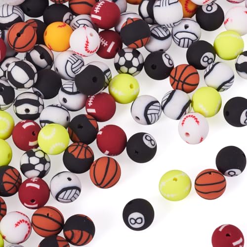 Craftdady 220 Stück 10 mm Kugel Polymer Ton Perlen Fußball Basketball Rugby lose Abstandshalter Kugel Armband Schlüsselanhänger Perlen für DIY Handwerk Ohrringe Halskette Schmuckherstellung Craftdady 220 Stück 10 mm Kugel Polymer Ton Perlen Fußball Basketball Rugby lose Abstandshalter Kugel Armband Schlüsselanhänger Perlen für DIY Handwerk Ohrringe Halskette Schmuckherstellung von Craftdady