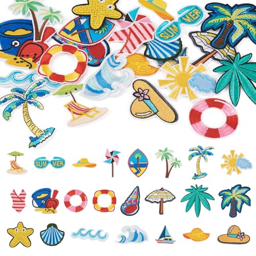 Craftdady 23 Stück Sommer Thema Bügelbilder Strand Hawaii Aufnähen bestickte Applikation Reparatur Patch Niedliche dekorative Flicken für Kleidung Hut Hemd Tasche Jeans DIY Dekorationen Craftdady 23 Stück Sommer Thema Bügelbilder Strand Hawaii Aufnähen bestickte Applikation Reparatur Patch Niedliche dekorative Flicken für Kleidung Hut Hemd Tasche Jeans DIY Dekorationen von Craftdady
