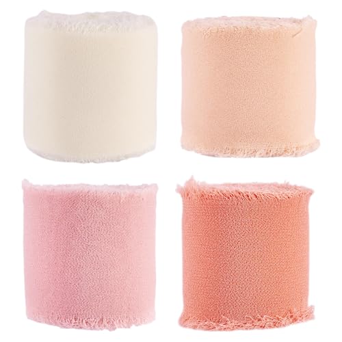Craftdady 25,6 m langes Drahtband mit unbearbeitetem Rand, 38 mm, ausgefranstes Polyesterband, handgefertigte Fransenbänder zum Verpacken von Geschenken, Bekleidungszubehör, Rosa Craftdady 25,6 m langes Drahtband mit unbearbeitetem Rand, 38 mm, ausgefranstes Polyesterband, handgefertigte Fransenbänder zum Verpacken von Geschenken, Bekleidungszubehör, Rosa von Craftdady