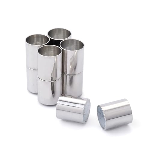 Craftdady 10 Sets 8 mm Messing-Säulen-Magnetverschlüsse Lederkordel-Endkappen Rohr-Abstandhalter Perlen-Endspitzen Platin für Armband-Halskette Schmuckherstellung Craftdady 10 Sets 8 mm Messing-Säulen-Magnetverschlüsse Lederkordel-Endkappen Rohr-Abstandhalter Perlen-Endspitzen Platin für Armband-Halskette Schmuckherstellung von Craftdady
