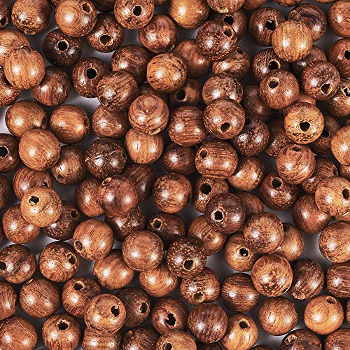 Craftdady 400 Stück 6 mm natürliche, gewachste runde Holzperlen mit 1,4 mm Loch für Schmuckherstellung Craftdady 400 Stück 6 mm natürliche, gewachste runde Holzperlen mit 1,4 mm Loch für Schmuckherstellung von Craftdady