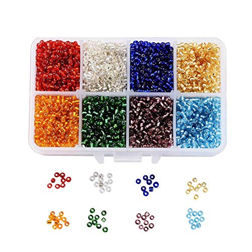 Craftdady Glasperlen, Rocailles, 8/0, 3 mm, Pony-Bastelperlen, für Schmuckherstellung, Kunst, Handwerk, DIY-Dekoration, gemischte Farben, 4200 Stück Craftdady Glasperlen, Rocailles, 8/0, 3 mm, Pony-Bastelperlen, für Schmuckherstellung, Kunst, Handwerk, DIY-Dekoration, gemischte Farben, 4200 Stück von Craftdady