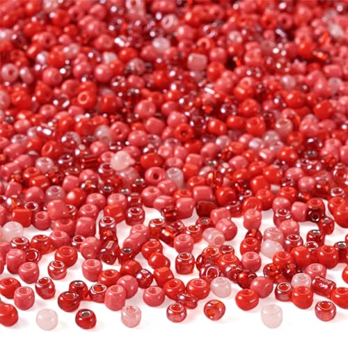 Craftdady 480 Stück + rote Valentinstags-Glas-Rocailles, 4 mm, 6/0, Pony tschechische Glasperlen, Abstandhalter, schwarz, gemischt, für DIY-Perlen, Armbänder, Halsketten, Schmuckherstellung Craftdady 480 Stück + rote Valentinstags-Glas-Rocailles, 4 mm, 6/0, Pony tschechische Glasperlen, Abstandhalter, schwarz, gemischt, für DIY-Perlen, Armbänder, Halsketten, Schmuckherstellung von Craftdady