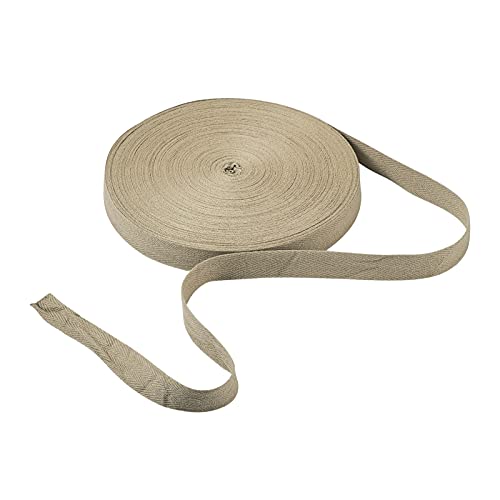 Craftdady 49 Meter 1,9 cm Baumwoll-Twill Band Bänder Khaki Farbe Fischgrätenband Wimpelkette Band Band Band Band Band Band zum Nähen DIY Basteln Herstellung Geschenkverpackung von Craftdady