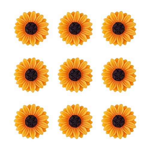 Craftdady 50 Stück Sonnenblumen-Cabochons aus Harz mit flacher Rückseite, 15 mm, oranger Helianthus, Blumen-Dekoration, Schleim-Charms, Perlen für Zuhause, Basteln, Dekoration, Sammelalben Craftdady 50 Stück Sonnenblumen-Cabochons aus Harz mit flacher Rückseite, 15 mm, oranger Helianthus, Blumen-Dekoration, Schleim-Charms, Perlen für Zuhause, Basteln, Dekoration, Sammelalben von Craftdady