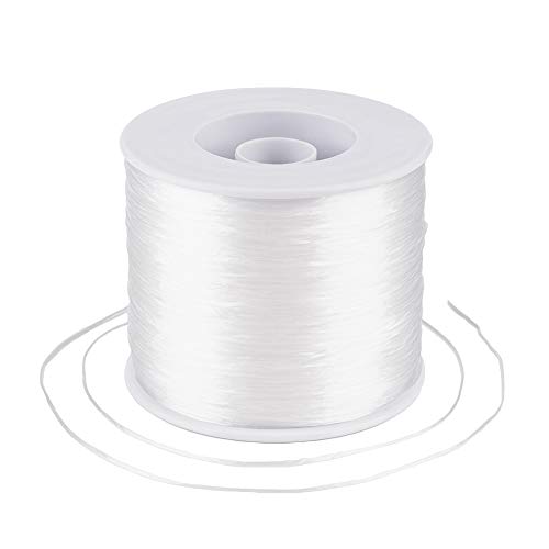 Craftdady 500 Meter elastisches Perlenfaden, 0,3 mm hohe dehnbare Faser, elastische Kristallschnur, weiße Schnur mit Spule für Perlenstickerei, Schmuckherstellung Craftdady 500 Meter elastisches Perlenfaden, 0,3 mm hohe dehnbare Faser, elastische Kristallschnur, weiße Schnur mit Spule für Perlenstickerei, Schmuckherstellung von Craftdady