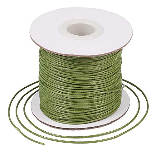 Craftdady 80 Yards/Rolle, 1 mm koreanische gewachste Polyesterschnur für Kumihimo Flechtscheiben, Schmuckherstellung, Knotenherstellung, OliveDrab Craftdady 80 Yards/Rolle, 1 mm koreanische gewachste Polyesterschnur für Kumihimo Flechtscheiben, Schmuckherstellung, Knotenherstellung, OliveDrab von Craftdady
