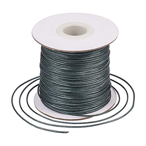 Craftdady 80 Yards/Rolle, 1 mm koreanische gewachste Polyesterschnur für Kumihimo Flechtscheibe, Schmuckherstellung, Knotenherstellung, Dunkelschiefergrau Craftdady 80 Yards/Rolle, 1 mm koreanische gewachste Polyesterschnur für Kumihimo Flechtscheibe, Schmuckherstellung, Knotenherstellung, Dunkelschiefergrau von Craftdady