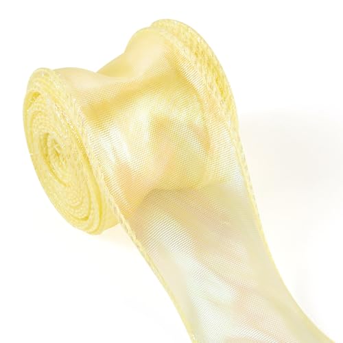 Craftdady 9,1 m langes, schillerndes Organza-Regenbogenband, schimmernd, durchscheinendes Fischschwanzgarn, Chiffonband zum Basteln, Geschenkverpacken, Schleifen, Blumenstrauß, Hochzeitsdekoration Craftdady 9,1 m langes, schillerndes Organza-Regenbogenband, schimmernd, durchscheinendes Fischschwanzgarn, Chiffonband zum Basteln, Geschenkverpacken, Schleifen, Blumenstrauß, Hochzeitsdekoration von Craftdady
