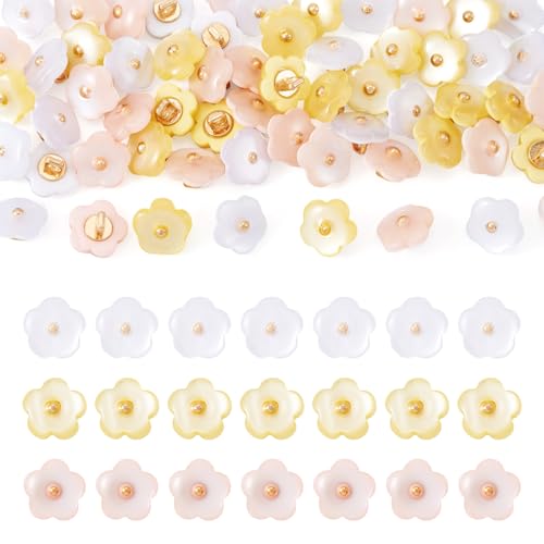 Craftdady Bunte Blumen-Knöpfe aus Kunstharz, Weiß, Gelb, Rosa, Hemd, Stoff, Nähknöpfe, 1 Loch, niedliche Blumenbroschen, 12 x 8 mm, für Handwerk, Kleidung, Dekoration, DIY, Taschen, Schuhe, Zubehör Craftdady Bunte Blumen-Knöpfe aus Kunstharz, Weiß, Gelb, Rosa, Hemd, Stoff, Nähknöpfe, 1 Loch, niedliche Blumenbroschen, 12 x 8 mm, für Handwerk, Kleidung, Dekoration, DIY, Taschen, Schuhe, Zubehör von Craftdady