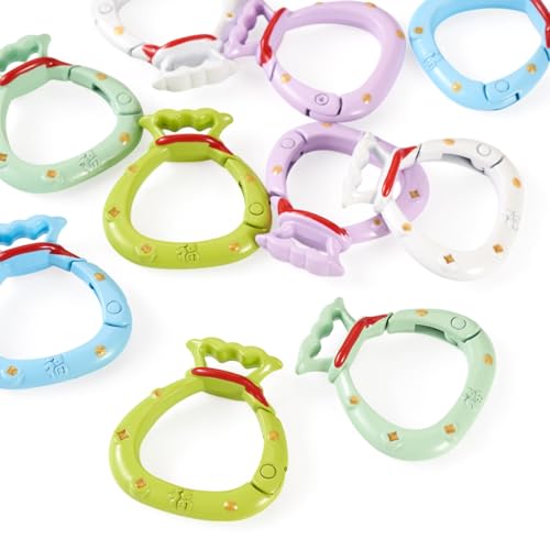 Craftdady Federschlüsselringe für Taschen, Legierung, Federringe, Verschlüsse, Geldbörse, Ring, Clip, Trigger, kleine Karabinerhaken, Schnallen, Verbindungsring für Schmuckherstellung, 31 x 29 mm, 10 Craftdady Federschlüsselringe für Taschen, Legierung, Federringe, Verschlüsse, Geldbörse, Ring, Clip, Trigger, kleine Karabinerhaken, Schnallen, Verbindungsring für Schmuckherstellung, 31 x 29 mm, 10 von Craftdady