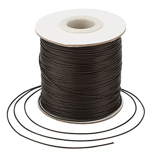 Craftdady 180 Meter geflochtene, gewachste Schnur, 0,5 mm Kunstleder, Polyester, gewachste Schnur für DIY-Halsketten, Armbänder, Schmuckherstellung, Kokosbraun Craftdady 180 Meter geflochtene, gewachste Schnur, 0,5 mm Kunstleder, Polyester, gewachste Schnur für DIY-Halsketten, Armbänder, Schmuckherstellung, Kokosbraun von Craftdady