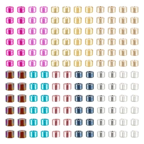 Craftdady Glas-Rocailles, 2 mm, Mini-Zylinderrohr, Rocailles, metallischer Glanz, kleine Bastelperlen, lose Perlen, Set für Schmuckherstellung, Armband, Halskette, Handwerk, 12580 Stück Craftdady Glas-Rocailles, 2 mm, Mini-Zylinderrohr, Rocailles, metallischer Glanz, kleine Bastelperlen, lose Perlen, Set für Schmuckherstellung, Armband, Halskette, Handwerk, 12580 Stück von Craftdady