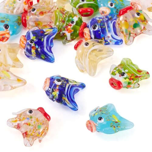 Craftdady Glasperlen im Fisch-Design, niedliche Kristalle, Ozeanleben, Meerestiere, Fischperlen, Cartoon-Tiere, handgefertigte Abstandshalter für Schmuckherstellung, Armbänder, Ohrringe, Halsketten Craftdady Glasperlen im Fisch-Design, niedliche Kristalle, Ozeanleben, Meerestiere, Fischperlen, Cartoon-Tiere, handgefertigte Abstandshalter für Schmuckherstellung, Armbänder, Ohrringe, Halsketten von Craftdady