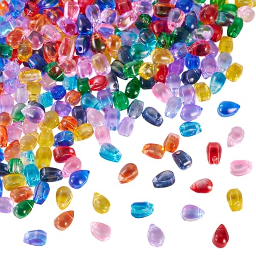 Craftdady Glasperlen in Tropfenform, verschiedene bunte Kristallglasperlen, vertikal gebohrt, transparent, 6 x 4 mm, für Armbänder, Ohrringe, Halsketten, Bastelarbeiten, Schmuckherstellung, 10 Farben Craftdady Glasperlen in Tropfenform, verschiedene bunte Kristallglasperlen, vertikal gebohrt, transparent, 6 x 4 mm, für Armbänder, Ohrringe, Halsketten, Bastelarbeiten, Schmuckherstellung, 10 Farben von Craftdady