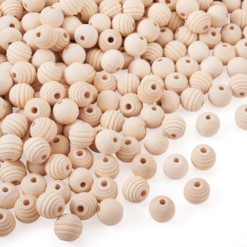 Craftdady Holzperlen mit großem Loch, 14 mm, rund, Abstandshalter für Girlande, Makramee, lose Perlen für Armbänder, Halsketten, Schmuckherstellung, Basteln, 200 Stück Craftdady Holzperlen mit großem Loch, 14 mm, rund, Abstandshalter für Girlande, Makramee, lose Perlen für Armbänder, Halsketten, Schmuckherstellung, Basteln, 200 Stück von Craftdady