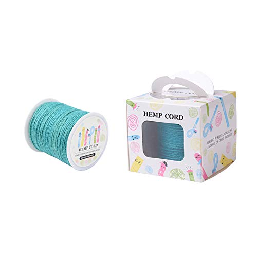 Craftdady Juteseil, 100 m x 2 mm, Jute-Schnur für Gartenarbeit, Bündeln, Floristik, Geschenkverpackungen und Bastelarbeiten, dekoratives Projekt, Türkis Craftdady Juteseil, 100 m x 2 mm, Jute-Schnur für Gartenarbeit, Bündeln, Floristik, Geschenkverpackungen und Bastelarbeiten, dekoratives Projekt, Türkis von Craftdady