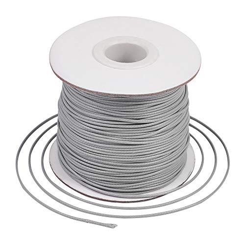 Craftdady 80 Yards/Rolle, koreanische gewachste Polyesterschnur für Kumihimo Flechtscheibe, Schmuckherstellung, Knotenherstellung, Hellgrau Craftdady 80 Yards/Rolle, koreanische gewachste Polyesterschnur für Kumihimo Flechtscheibe, Schmuckherstellung, Knotenherstellung, Hellgrau von Craftdady
