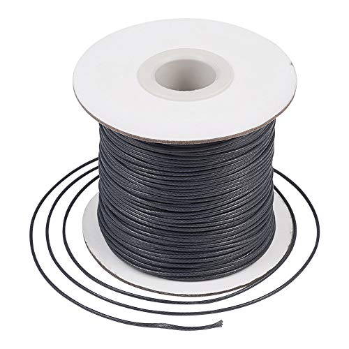 Craftdady Koreanische gewachste Polyesterschnur für geflochtene Schmuckherstellung, 1 mm, 80 m/Rolle, Dunkelgrau Craftdady Koreanische gewachste Polyesterschnur für geflochtene Schmuckherstellung, 1 mm, 80 m/Rolle, Dunkelgrau von Craftdady