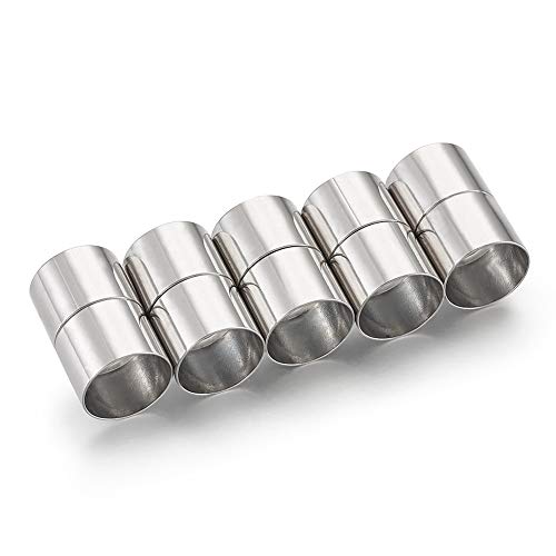 Craftdady Magnetverschlüsse aus Messing, 20 x 13 mm, Lederschnur, Endkappen, Rohr, Abstandshalter, Perlen, Endspitzen, Platin, für Armband- und Schmuckherstellung, 5 Sets Craftdady Magnetverschlüsse aus Messing, 20 x 13 mm, Lederschnur, Endkappen, Rohr, Abstandshalter, Perlen, Endspitzen, Platin, für Armband- und Schmuckherstellung, 5 Sets von Craftdady