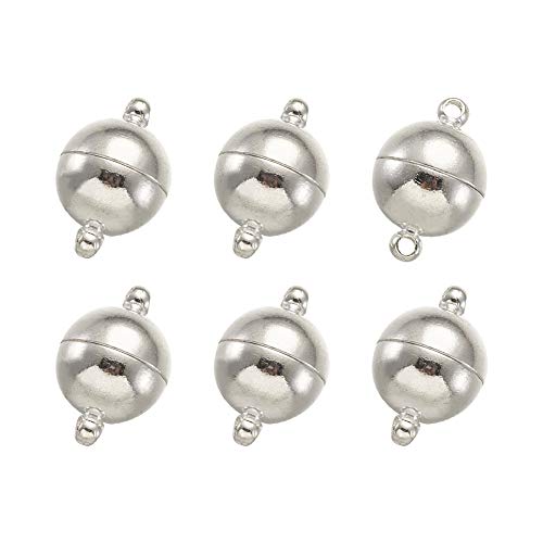 Craftdady Magnetverschlüsse für Halsketten, Armbänder, Schmuckherstellung, silberfarben, 19 x 12 mm, 5 Sets von Craftdady