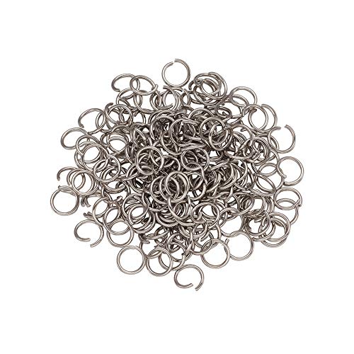 Craftdady Offene Biegeringe aus Edelstahl, 9 mm, rund, 1,2 mm dick, kleine Verbindungsringe für Schmuckherstellung, 1000 Stück Craftdady Offene Biegeringe aus Edelstahl, 9 mm, rund, 1,2 mm dick, kleine Verbindungsringe für Schmuckherstellung, 1000 Stück von Craftdady