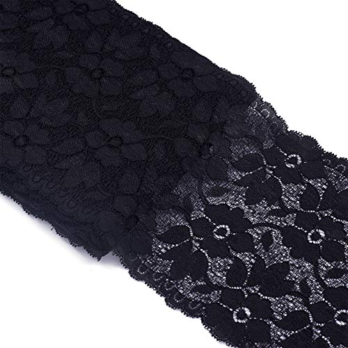 Craftdady Spitzenband mit Blumenmuster, elastisch, 16 cm breit, für Bastelarbeiten, Schmuckherstellung, Kleidung, Zubehör Craftdady Spitzenband mit Blumenmuster, elastisch, 16 cm breit, für Bastelarbeiten, Schmuckherstellung, Kleidung, Zubehör von Craftdady