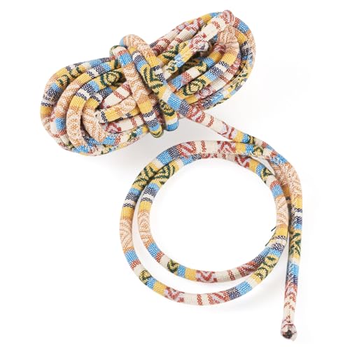 Craftdady Stoffschnüre im ethnischen Stil, geflochtene runde Nylonschnüre, buntes Bohemia-Seil, Fadenschnüre für Schmuckherstellung, Halsketten, Armbänder, Perlen, Bastelbedarf, 5,5 m Craftdady Stoffschnüre im ethnischen Stil, geflochtene runde Nylonschnüre, buntes Bohemia-Seil, Fadenschnüre für Schmuckherstellung, Halsketten, Armbänder, Perlen, Bastelbedarf, 5,5 m von Craftdady