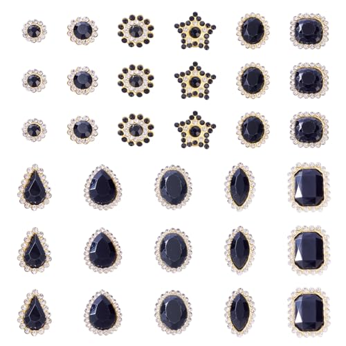Craftdady Strasssteine, verschiedene Formen, zum Aufnähen, Kristalle, Glas, Metallbasis, Tropfenform, Herz, Sternform, flache Rückseite, Strasssteine für Kleidung, Schuhe, Ohrringe, Schmuckherstellung Craftdady Strasssteine, verschiedene Formen, zum Aufnähen, Kristalle, Glas, Metallbasis, Tropfenform, Herz, Sternform, flache Rückseite, Strasssteine für Kleidung, Schuhe, Ohrringe, Schmuckherstellung von Craftdady